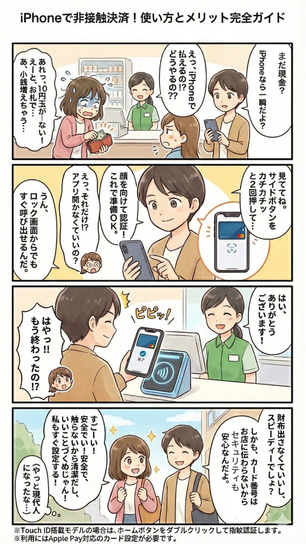 【初めてのApple Pay】iPhoneで非接触決済!使い方とメリット完全ガイド